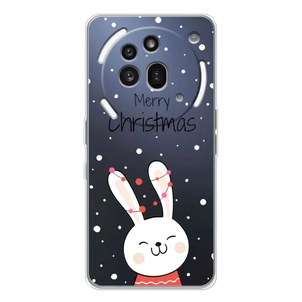 Чехол с принтом «Рождественский заяц» для Nothing Phone (3a) Pro