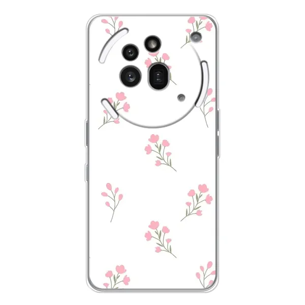 Чехол с принтом «Розовые цветы» для Nothing Phone (3a) Pro