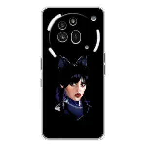 Чохли Венсдей на Nothing Phone (3a) Pro Уенсдей (AlphaPrint) (серйозна Венздей)