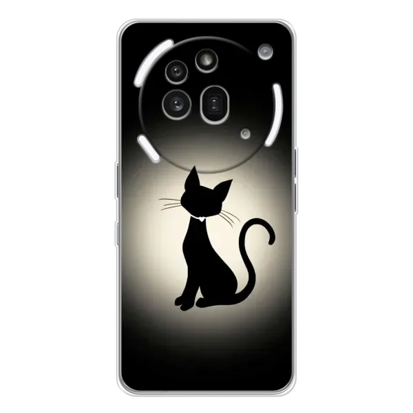Чохол з принтом «Силует котика» для Nothing Phone (3a) Pro