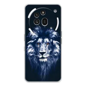 Чохол з картинкою ЛЕВ для Nothing Phone (3a) Pro (VPrint) (Синій Лев)