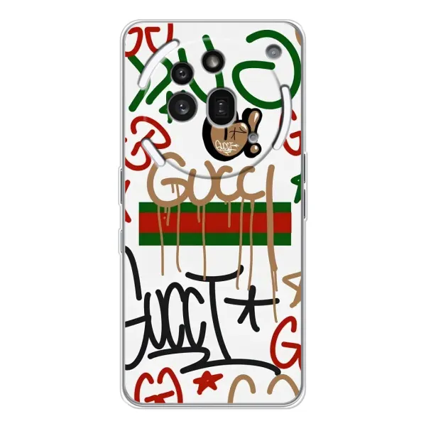 Чехол с принтом «Стиль GUUCI» для Nothing Phone (3a) Pro