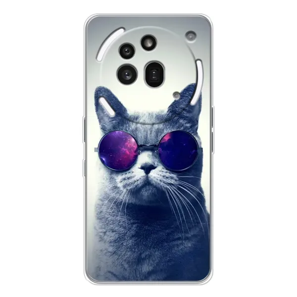 Чохол з принтом «Стильний кіт» для Nothing Phone (3a) Pro