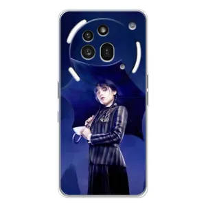 Чохли Венсдей на Nothing Phone (3a) Pro Уенсдей (AlphaPrint) (Венздей з парасолькою)