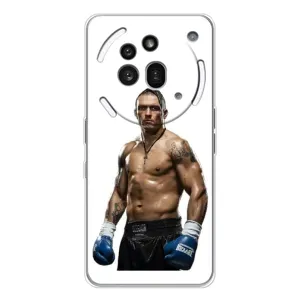 Чехол с картинкой Александр Усик для Nothing Phone (3a) Pro (Усик на белом)