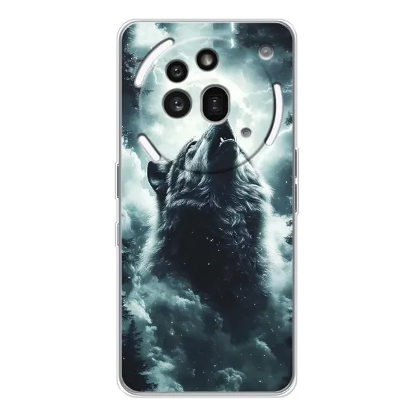 Чохол з принтом «Вовк у хмарах» для Nothing Phone (3a) Pro