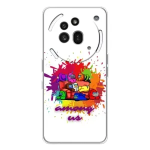 Чехол Амонг Ас для Nothing Phone (3a) Pro (AlphaPrint) (Яркий АмонгАс)