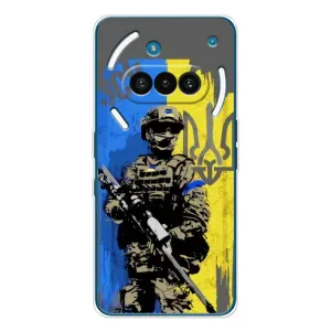 Чехлы с картинкой ЗСУ для Nothing Phone (3a) (AlphaPrint) (АРТ солдат)