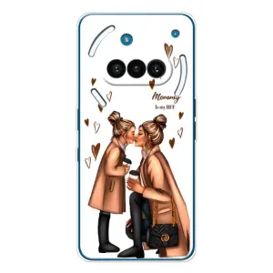 Чохол з друком для Nothing Phone (3a) - (Мама з дитинкою) (AlphaPrint) (Донька і мама)