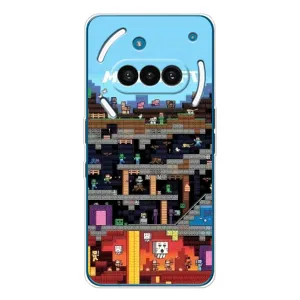 Чехол Майнкрафт на Nothing Phone (3a) (AlphaPrint) Minecraft (фон Minecraft)