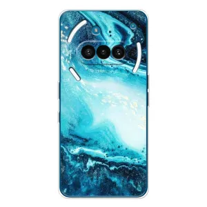 Мраморний чехол на Nothing Phone (3a) (VPrint) (Блакитний мрамор)