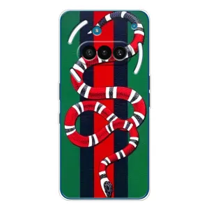 Чехлы ГУЧЧИ для Натинг Фон (3а) (AlphaPrint) (Gucci змия)