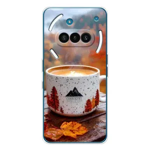 Чехол с уникальным дизайном «Осень с кофе» для Nothing Phone (3a) (Кофе на природе)
