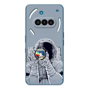 Чехол NASA для Nothing Phone (3a) (AlphaPrint) (Космонавт фото)