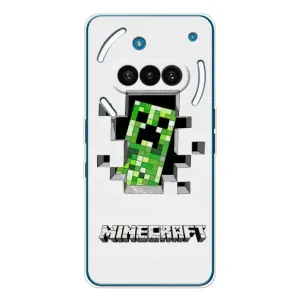 Чехол Майнкрафт на Nothing Phone (3a) (AlphaPrint) Minecraft (крипер Майнкрафт)