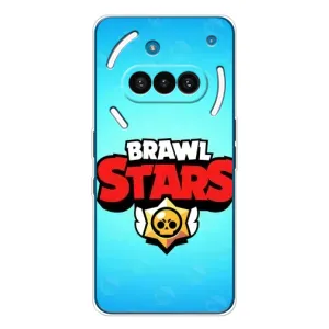 Чехлы Brawl Stars для Nothing Phone (3a) (AlphaPrint) (Лого Бравл Старс)