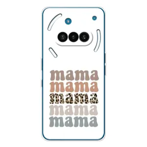 Чехлы для мамы на Nothing Phone (3a) (Текстовый коллаж мама)