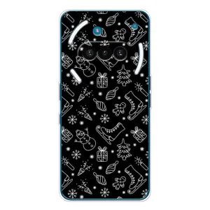 Новорічні, Святкові Чохли для Nothing Phone (3a) - 2024 год (Новорічний фон)
