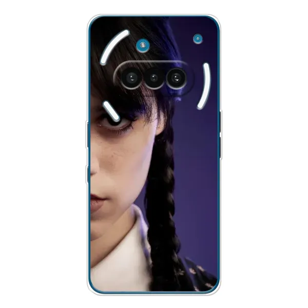 Чехол с принтом «Загадочный взгляд Уэнздей» для Nothing Phone (3a)