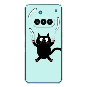Чехол с принтом для Nothing Phone (3a) (AlphaPrint) Модные коты
