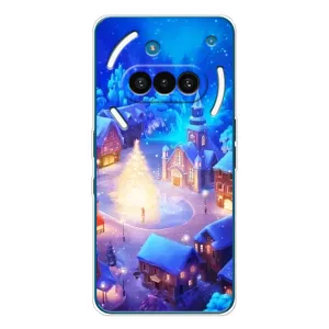 Рождественские Чехлы для Nothing Phone (3a) (VPrint) (Рождественский город)