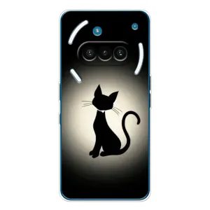 Чохол з принтом для Nothing Phone (3a) (AlphaPrint) Модні коти (Силует котика)