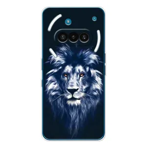 Чехол со Львом для Nothing Phone (3a) (VPrint) (Синий Лев)