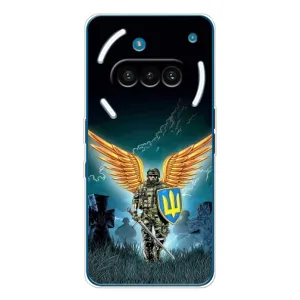 Чехлы с картинкой ЗСУ для Nothing Phone (3a) (AlphaPrint) (Солдат ЗСУ)