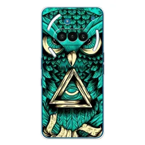 Чохол з пташками на Nothing Phone (3a) (VPrint) (Сова з оком)