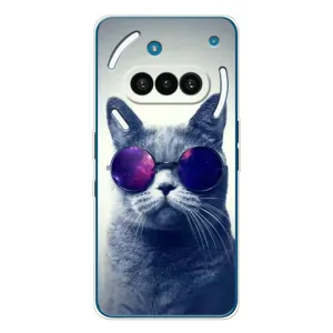 Чохол з принтом для Nothing Phone (3a) (AlphaPrint) Модні коти (Стильний кіт)