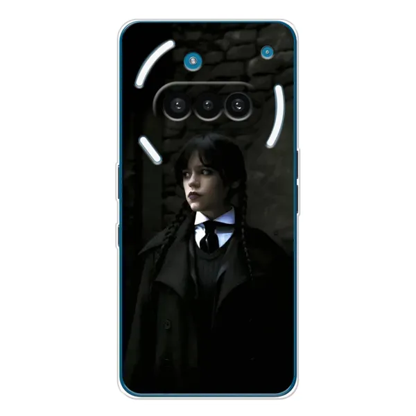 Чехол с принтом «Темный стиль Уэнздей» для Nothing Phone (3a)
