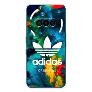 Чохли Адидас для Nothing Phone (3a) (AlphaPrint) (Яскравий Адідас)