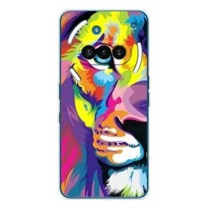 Чехол со Львом для Nothing Phone (3a) (VPrint) (Яркий Лев)