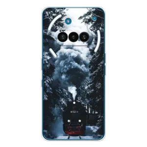 Новорічні, Святкові Чохли для Nothing Phone (3a) - 2024 год (Зимовий потяг)