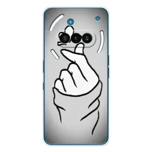 Чохол з принтом для Nothing Phone (3a) (AlphaPrint - Знак сердечка) (Значок Love)