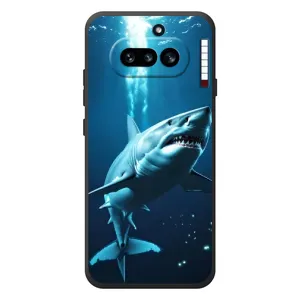 Чехол с картинкой «Хищники» для Nothing Phone (4a) (Акула под водой)