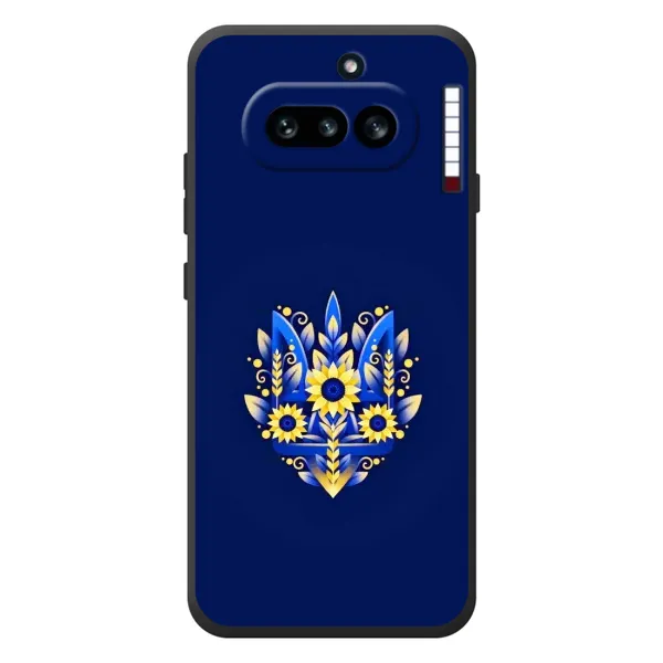 Чохол з принтом «Квітковий Герб» для Nothing Phone (4a)