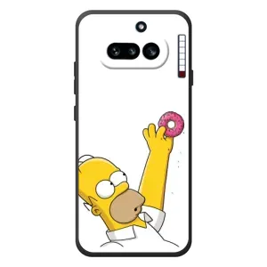 Чjхол з Сімпсонами для Nothing Phone (4a) (VPrint) (Гомер з пончиком)