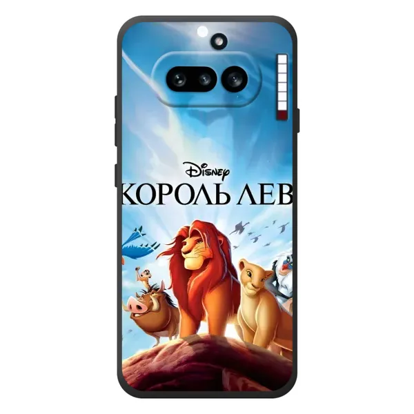 Чехол с принтом «Постер Король Лев» для Nothing Phone (4a) Чехол с принтом «Постер Король Лев» для Nothing Phone (4a)