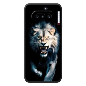 Чехол с картинкой «Хищники» для Nothing Phone (4a) (Лев в темноте)