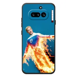 Чохол з принтом Фантастична четвірка для Nothing Phone (4a) (Людина-факел у вогні)