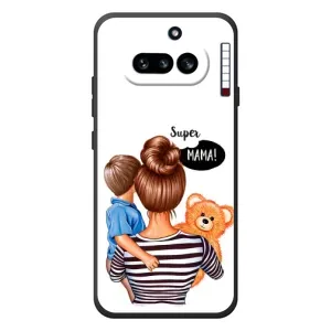 Чехол с печатью для Nothing Phone (4a) - (Мама с ребенком) (AlphaPrint) (Мама с сыном)