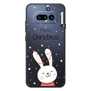 Зимні Чохли для Nothing Phone (4a) 
 - прозорий фон (Різдвяний заєць)