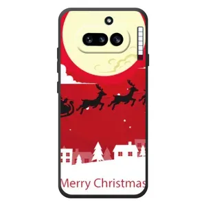 Різдвяні Чохли для Nothing Phone (4a) (VPrint) (Санта з оленями)