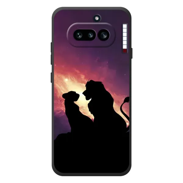 Чехол с принтом «Силуэт Симба и Налу» для Nothing Phone (4a) Чехол с принтом «Силуэт Симба и Налу» для Nothing Phone (4a)