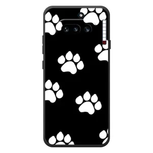 Чехлы с собаками для Nothing Phone (4a) (VPrint) (Следы собаки)