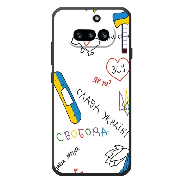 Чохол з принтом «Стикер» для Nothing Phone (4a)