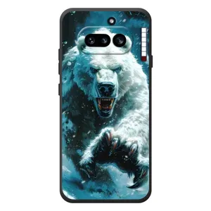 Чехол с картинкой «Хищники» для Nothing Phone (4a) (Полярный медведь)