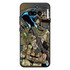 Чехлы с картинкой ЗСУ для Nothing Phone (4a) (AlphaPrint) (Воин ВСУ)