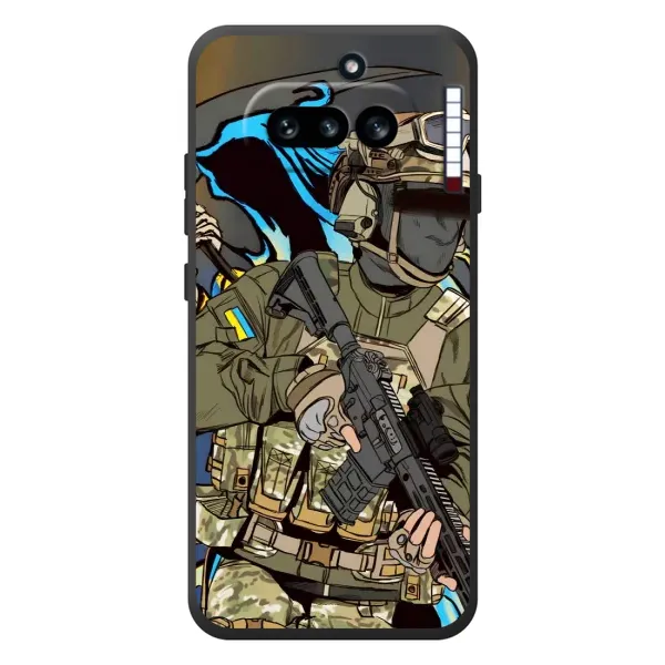 Чохол з принтом «Воїн ЗСУ» для Nothing Phone (4a)